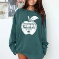 Geography Teacher Est 2018 School Graduation T Shirt Comfort Colors Sweatshirt Blue Spruce