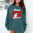 Girlfriend Of a 2025 Graduate Prom Graduation 25 VolleyBall Comfort Colors Sweatshirt Blue Spruce