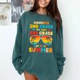 Goodbye 2nd Grade Graduation To 3rd Grade Hello Summer Kids Comfort Colors Sweatshirt Blue Spruce