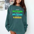 Goodbye 3rd Grade On My Way To 4th Grade 2022 Graduation Comfort Colors Sweatshirt Blue Spruce
