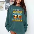 Goodbye 3rd Grade Graduation To 4th Grade First Summer Beach Comfort Colors Sweatshirt Blue Spruce