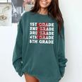 Goodbye 4th Grade Graduation Last Day School Hello 5th Grade Comfort Colors Sweatshirt Blue Spruce