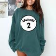 Graduate 2 Graduation Shirt Comfort Colors Sweatshirt Blue Spruce