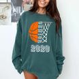 Graduate Senior Class 2020 Graduation Basketball Player Comfort Colors Sweatshirt Blue Spruce