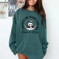I Graduated Can I Go Back To Bed Now 2024 Graduation Panda Comfort Colors Sweatshirt Blue Spruce