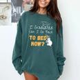 I Graduated Can I Go Back To Bed Now Graduation Sloth Comfort Colors Sweatshirt Blue Spruce