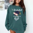 I Graduated Life Is Gonna Be Easy Now Right Graduation Comfort Colors Sweatshirt Blue Spruce