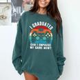 I Graduated Can I Unpause My Game Now Retro Graduation Comfort Colors Sweatshirt Blue Spruce
