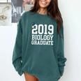 Graduation 2019 Biology Tshirt For Science Graduate Comfort Colors Sweatshirt Blue Spruce