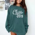 Graduation For Her Him 2019 Class Comfort Colors Sweatshirt Blue Spruce