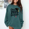 Graduation 2025 Senior 2025 Class Of 2025 Graduate Comfort Colors Sweatshirt Blue Spruce