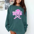 Graduation 2026 Senior 2026 Class Of 2026 Coquette Pink Girl Comfort Colors Sweatshirt Blue Spruce