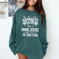 Graduation Animal Science Major Comfort Colors Sweatshirt Blue Spruce