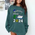 Graduation Cruise 2024 Ship Boat Vacation Summer Vacation Men Women Kids Comfort Colors Sweatshirt Blue Spruce
