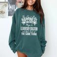 Graduation Elementary Education Major Comfort Colors Sweatshirt Blue Spruce