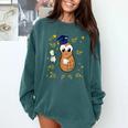 Graduation Flossing Peanut OIT Comfort Colors Sweatshirt Blue Spruce