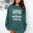Graduation Kinesiology Major Comfort Colors Sweatshirt Blue Spruce