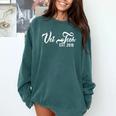 Graduation For New Vet Techs Established 2019 Comfort Colors Sweatshirt Blue Spruce