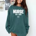 Graduation For Nurse Practitioners 2018 Nursing School Comfort Colors Sweatshirt Blue Spruce