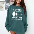 Graduation Shirt For Guitar Players & Band Member Comfort Colors Sweatshirt Blue Spruce