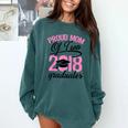 Graduation Shirt For Mom With Twins Proud Mom Of Two Comfort Colors Sweatshirt Blue Spruce