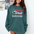 Graduation Shirt For Nurses Nursing School Survivor Tee Comfort Colors Sweatshirt Blue Spruce