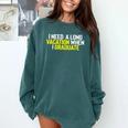 Graduation Student Grad School Class Senior Cute Comfort Colors Sweatshirt Blue Spruce