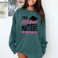 Graduation T Shirt For Mom Mother With A Master's Degree Tee Comfort Colors Sweatshirt Blue Spruce