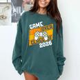 Graduation Video Gamer Game Over Class Of 2026 Senior Comfort Colors Sweatshirt Blue Spruce