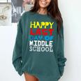 Happy Last Day Of Middle School Graduation Comfort Colors Sweatshirt Blue Spruce