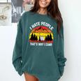 I Hate People That's Why I Camp Camper Meme Introvert Comfort Colors Sweatshirt Blue Spruce I Hate People That's Why I Camp Camper Meme Introvert Comfort Colors Sweatshirt Blue Spruce