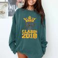 High School King Graduation Shirt Class Of 2018 Seniors Comfort Colors Sweatshirt Blue Spruce