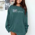Hold On Let Me Overthink This Loading Anxiety Introvert Fun Comfort Colors Sweatshirt Blue Spruce