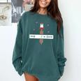 And I'm Done Rocket Graduation Retro Look Comfort Colors Sweatshirt Blue Spruce