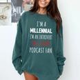 I'm A Millennial Introvert True Crime Podcast Fan Men Women Comfort Colors Sweatshirt Blue Spruce I'm A Millennial Introvert True Crime Podcast Fan Men Women Comfort Colors Sweatshirt Blue Spruce