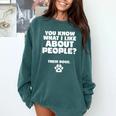 Introvert Animal Dog Owner Comfort Colors Sweatshirt Blue Spruce Introvert Animal Dog Owner Comfort Colors Sweatshirt Blue Spruce