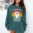 Introvert Antisocial Men Women Kids Boys Girls Comfort Colors Sweatshirt Blue Spruce