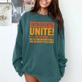 Introvert Antisocial Sarcasm Introverts Unite Anti Social Comfort Colors Sweatshirt Blue Spruce
