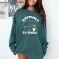 Introvert By Choice Comfort Colors Sweatshirt Blue Spruce Introvert By Choice Comfort Colors Sweatshirt Blue Spruce