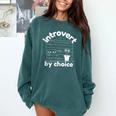 Introvert By Choice Comfort Colors Sweatshirt Blue Spruce Introvert By Choice Comfort Colors Sweatshirt Blue Spruce