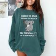 Introvert Fact Anti Socializing Extroversion Personality Comfort Colors Sweatshirt Blue Spruce Introvert Fact Anti Socializing Extroversion Personality Comfort Colors Sweatshirt Blue Spruce