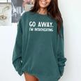 Introvert Gifts Comfort Colors Sweatshirt Blue Spruce Introvert Gifts Comfort Colors Sweatshirt Blue Spruce