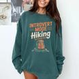 Introvert Mode Hiking Activated Hiker Comfort Colors Sweatshirt Blue Spruce Introvert Mode Hiking Activated Hiker Comfort Colors Sweatshirt Blue Spruce