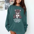 Introvert Panther And Coffee Lovers Comfort Colors Sweatshirt Blue Spruce