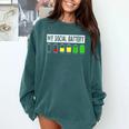 Introvert My Social Battery Low Level Graphic Comfort Colors Sweatshirt Blue Spruce Introvert My Social Battery Low Level Graphic Comfort Colors Sweatshirt Blue Spruce