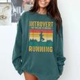 Introvert But Willing To Discuss Running Comfort Colors Sweatshirt Blue Spruce Introvert But Willing To Discuss Running Comfort Colors Sweatshirt Blue Spruce