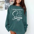 Introverted Skincare Esthetician Beautician Cosmetologist Comfort Colors Sweatshirt Blue Spruce
