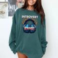 Introvert's Best Friend Noise-Canceling Headphones Comfort Colors Sweatshirt Blue Spruce Introvert's Best Friend Noise-Canceling Headphones Comfort Colors Sweatshirt Blue Spruce