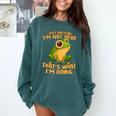 Introverts Thats What Im Doing Just Pretends Comfort Colors Sweatshirt Blue Spruce