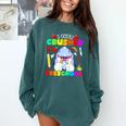 I Just Crushed Preschool Pre-K Preschoolers Graduation Comfort Colors Sweatshirt Blue Spruce